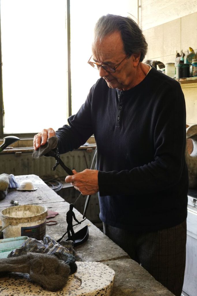 Gottfried Sandböck im Atelier